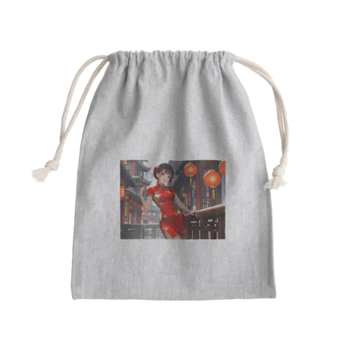 チャイナ服少女 Mini Drawstring Bag