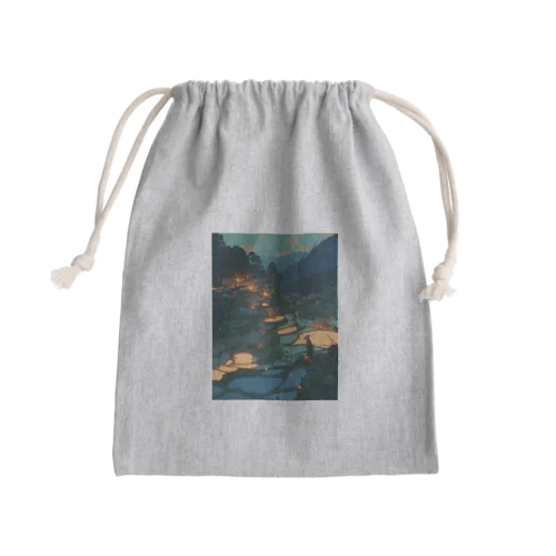 美しい日本の風景　Hime  2530 Mini Drawstring Bag