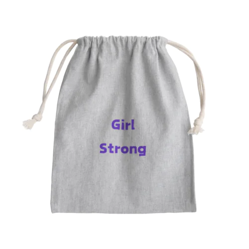 Girl Strong-強い女性を表す言葉 Mini Drawstring Bag