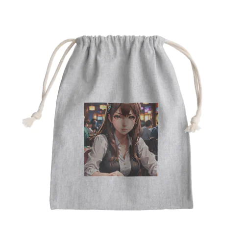 ポーカー美少女さや Mini Drawstring Bag