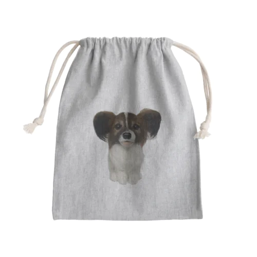 羊毛フェルト　パピヨン Mini Drawstring Bag