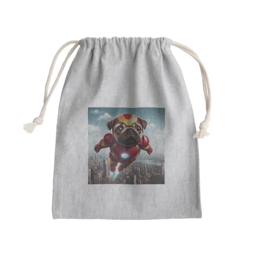 PugPugPug Mini Drawstring Bag