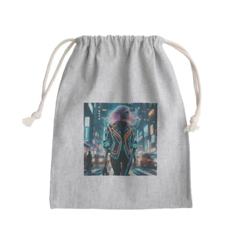 ネオンガール Mini Drawstring Bag