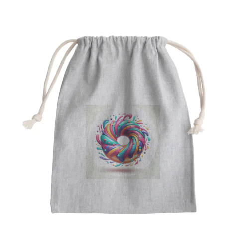 ふわふわのドーナツ Mini Drawstring Bag