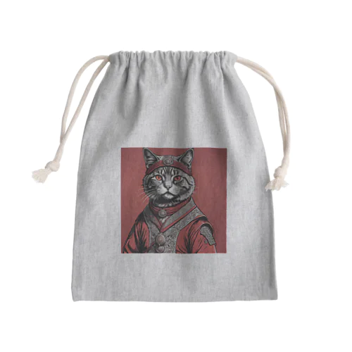 縄文猫 Mini Drawstring Bag