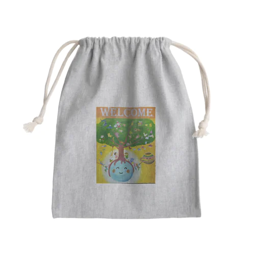 welcome Mini Drawstring Bag