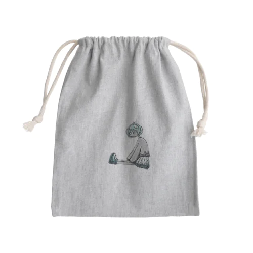 きゅるきゅるのばくだん Mini Drawstring Bag