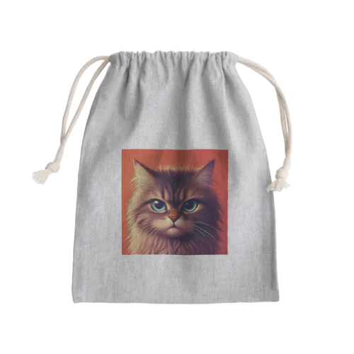 猫だよ。私の名前は、ボーロ Mini Drawstring Bag