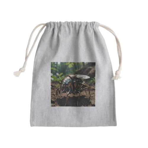 ロボ蝉幼虫 Mini Drawstring Bag