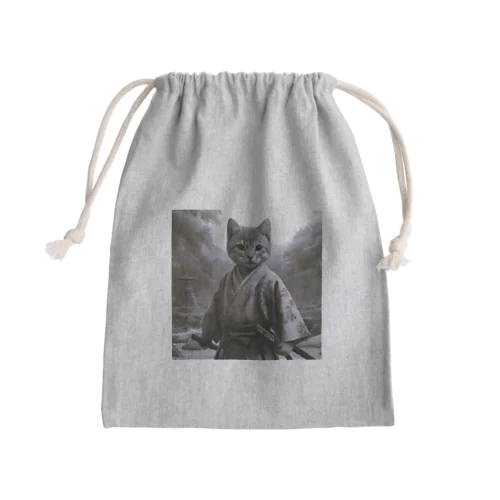 ニャンコにゃん丸 Mini Drawstring Bag