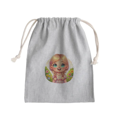 輝く瞳女の子 Mini Drawstring Bag