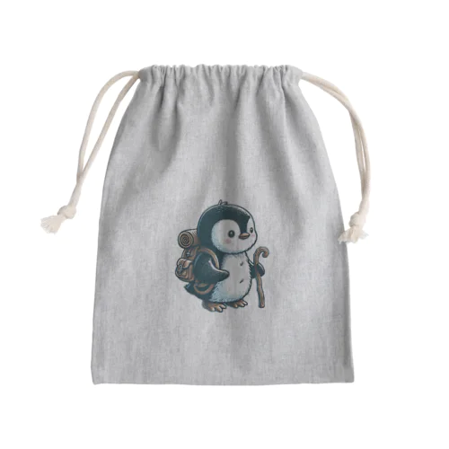 旅ペンギン Mini Drawstring Bag