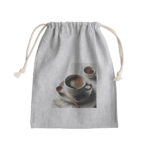 真に美味しいブラックコーヒー Mini Drawstring Bag