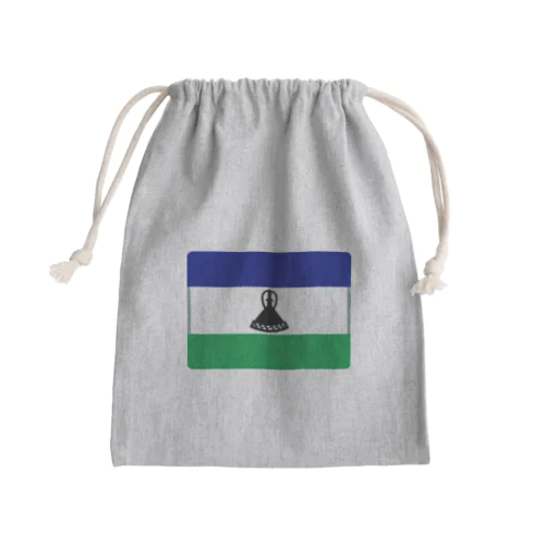 レソトの国旗 Mini Drawstring Bag