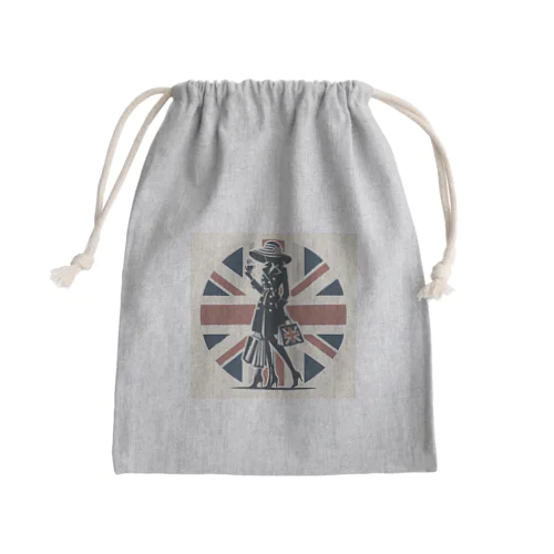 オシャレ女子☆イギリス風 Mini Drawstring Bag