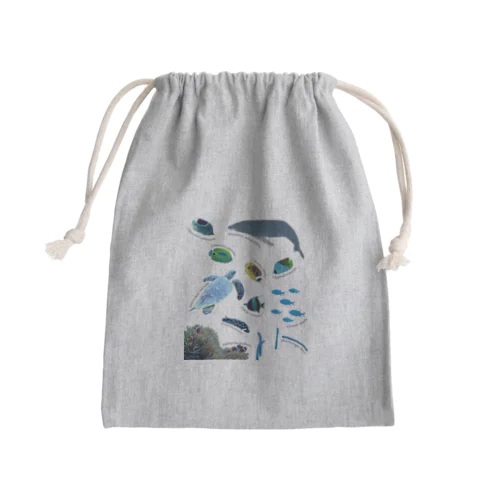 沖縄の海の生き物 Mini Drawstring Bag