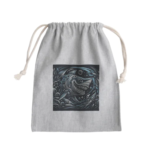 機械仕掛けなサメ Mini Drawstring Bag