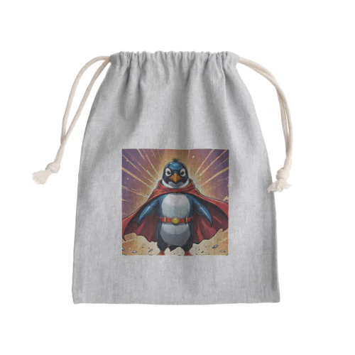 ペンギンのヒーロー登場！ Mini Drawstring Bag