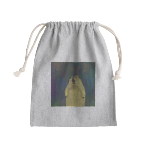 太ったマーモット Mini Drawstring Bag