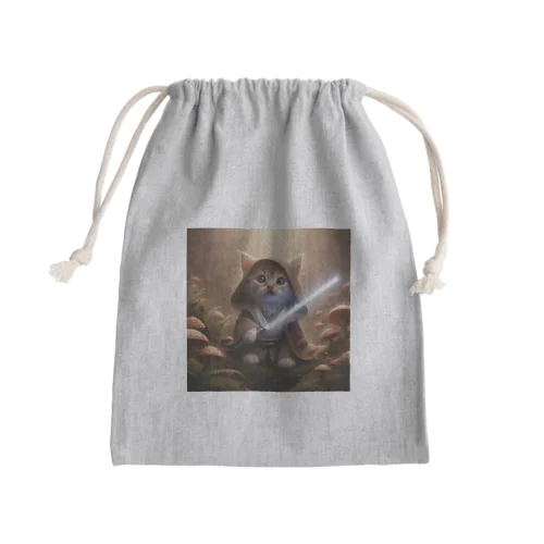 ライトセイバーを持ったかわいい猫 Mini Drawstring Bag