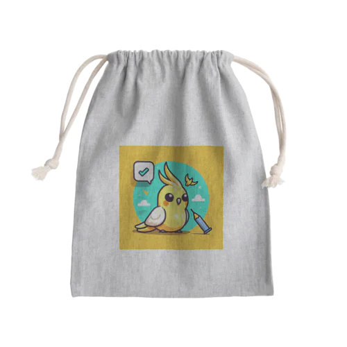 オカメインコ Mini Drawstring Bag