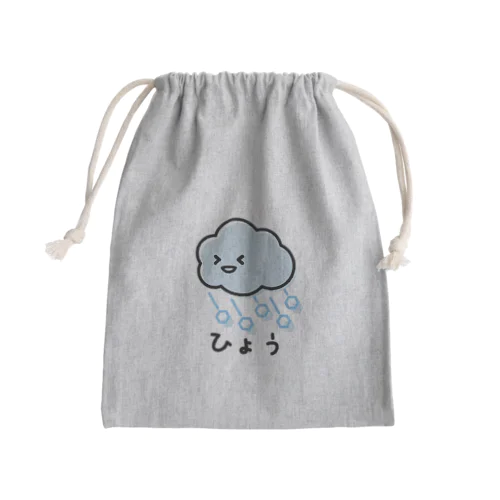 ひょう Mini Drawstring Bag