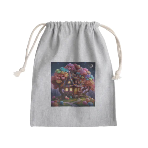 夢のようなお菓子の家 Mini Drawstring Bag