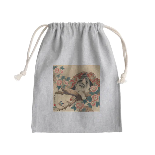 猫LOVE items 鯖虎かくれんぼ Mini Drawstring Bag