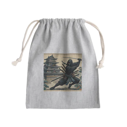 Shadow Dance: Ninja and the Old Castle -Shinobi-  Mini Drawstring Bag