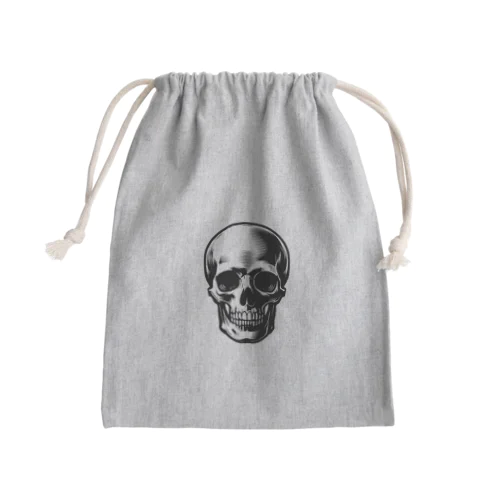 シンプルスカル Mini Drawstring Bag