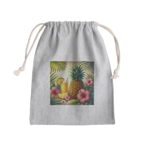 南国のパイナップル Mini Drawstring Bag