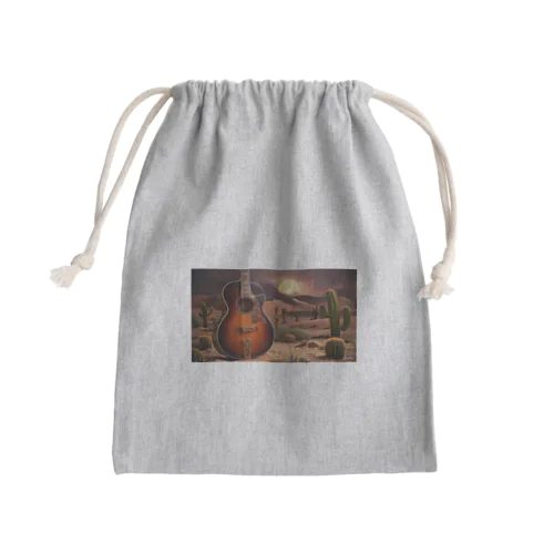 サボテンギター Mini Drawstring Bag