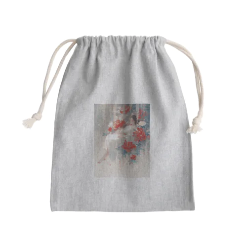 花の空間の中の美女　なでしこ1478 Mini Drawstring Bag