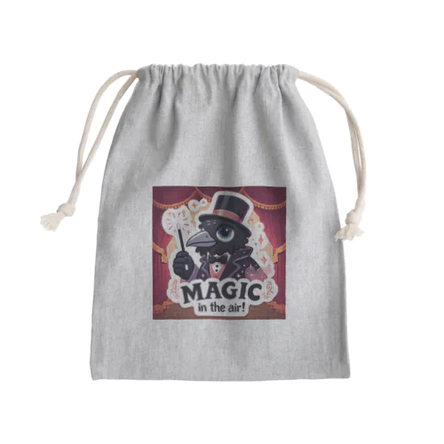 魅惑的な魔法をかけるダンディーなカラス Mini Drawstring Bag