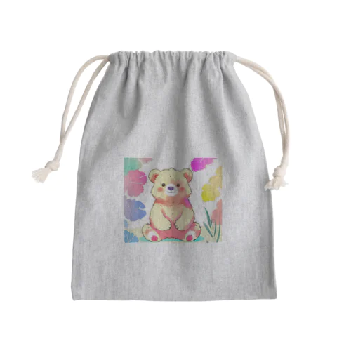 くまのマフィン Mini Drawstring Bag