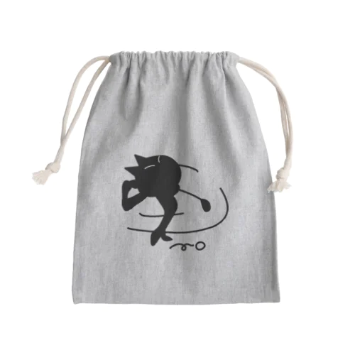 ゴルフ猫 Mini Drawstring Bag