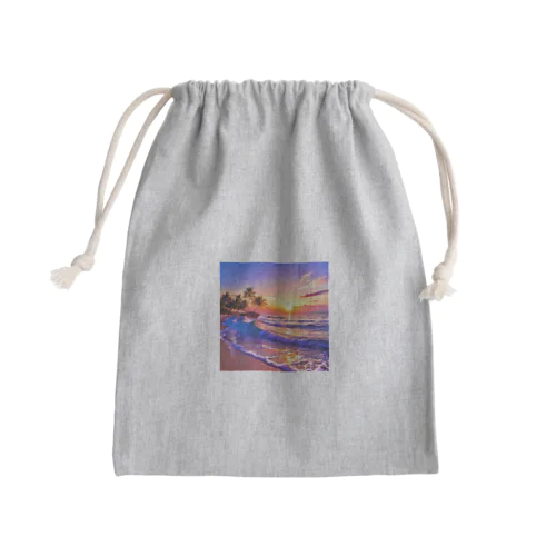 🌴ビーチサンセット☀ Mini Drawstring Bag