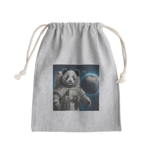 宇宙飛行士パンダ Mini Drawstring Bag