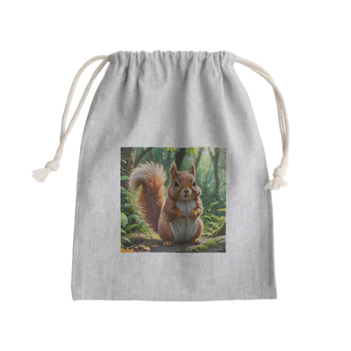 太ってもリス Mini Drawstring Bag