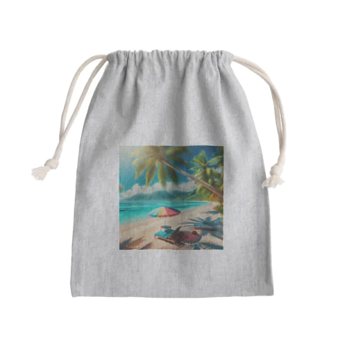 ビーチ Mini Drawstring Bag