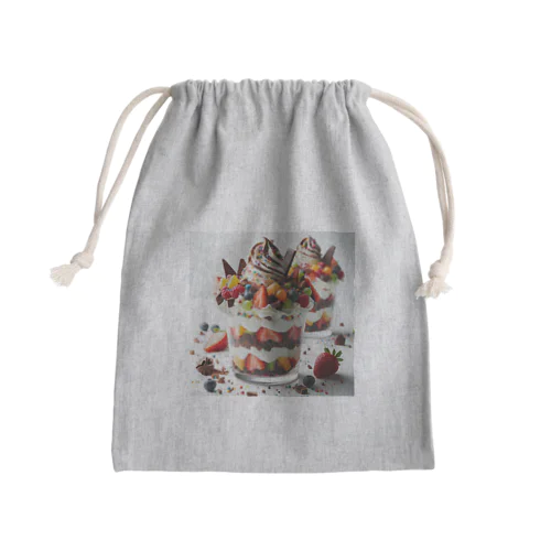 贅沢なパフェ Mini Drawstring Bag