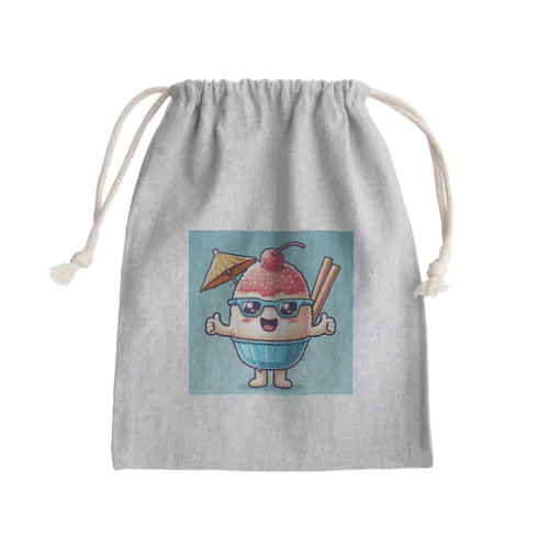 可愛いかき氷くんグッズ Mini Drawstring Bag