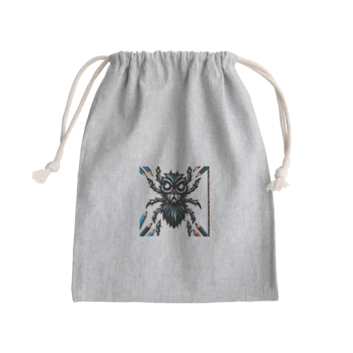 可愛いクモ柄 Mini Drawstring Bag