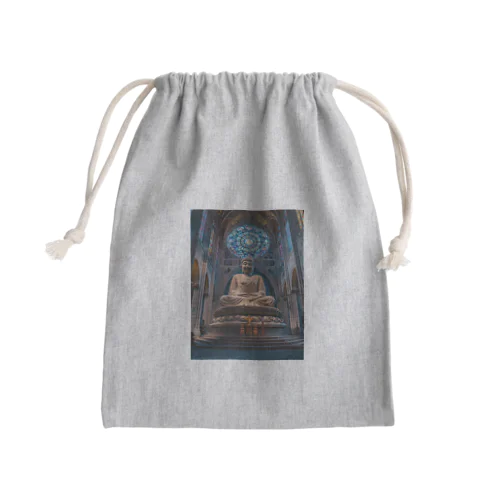 場違いな大仏様 Mini Drawstring Bag