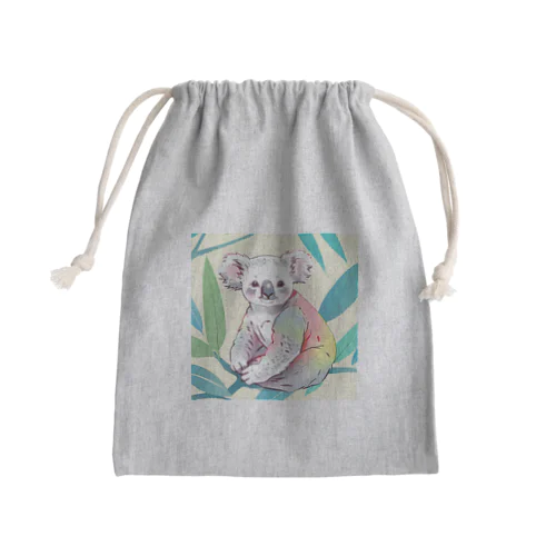 コアラのクローバー Mini Drawstring Bag