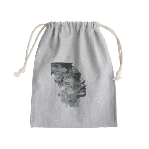 アート「女性の横顔」 Mini Drawstring Bag