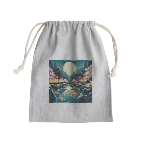 和モダンな風景 Mini Drawstring Bag