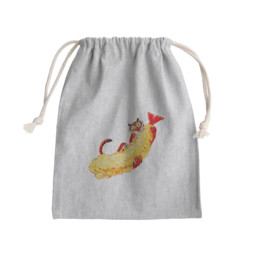 えび天とトラちゃん Mini Drawstring Bag