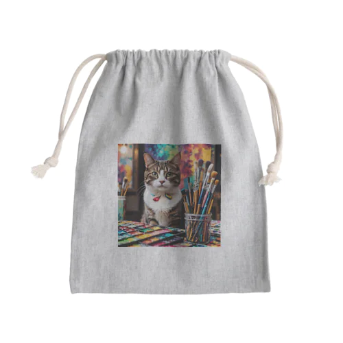 ネコちゃん Mini Drawstring Bag