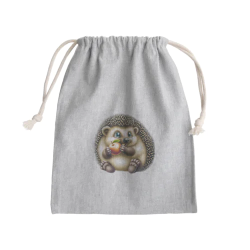 ハリネズミの食事 Mini Drawstring Bag